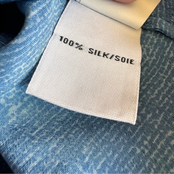 Diane Von Fürstenberg DVF Silk Knee Length Belted Shirt Dress Size 8 - Picture 10 of 11